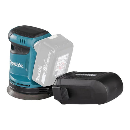 MAKITA 18V LXT CORDLESS SANDER KIT INCLUDING 2 X 5.0AH BATTERIES
