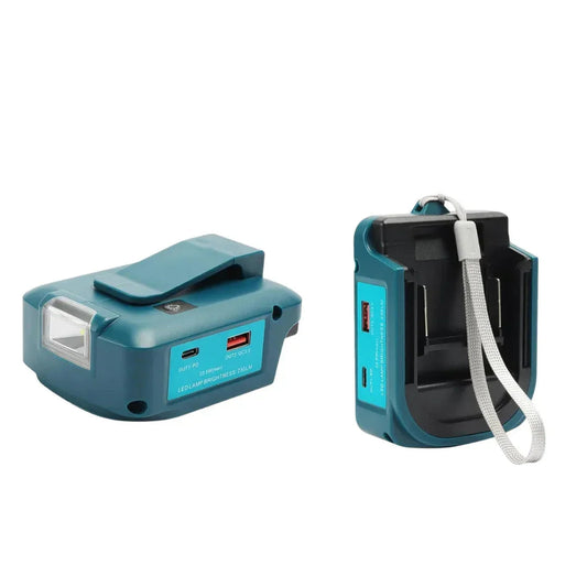 Makita ADP05 USB Charging Adapter – Includes Two 18V 5.0Ah Batteries